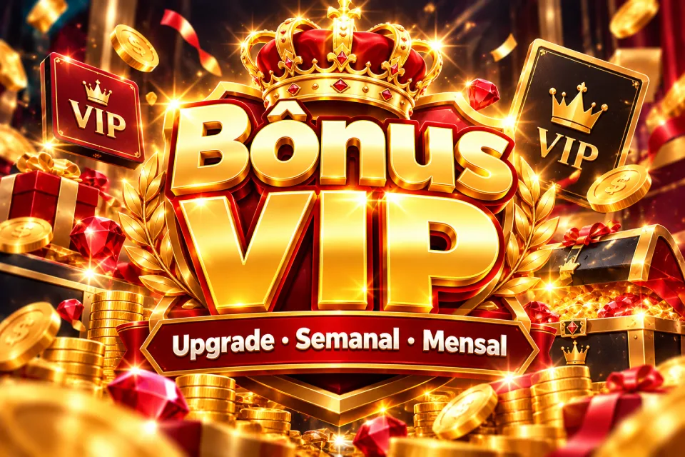 Bônus VIP: Upgrade, Semanal e Mensal no APP pvpbet